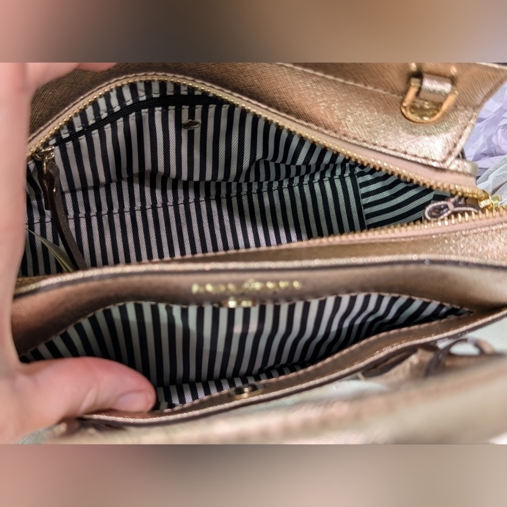 NWT Set Kate Spade Cameron Street Mini Candace Bag & Stacy Wallet Rose Gold NEW - Picture 15 of 16